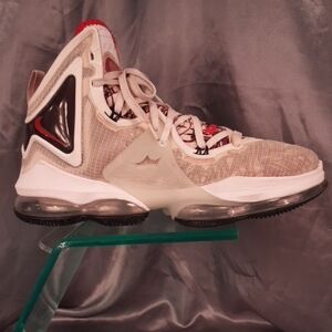Nike Labron James Shoes - White, Black, Red
